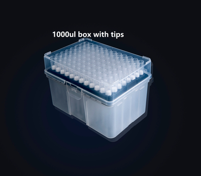 1000ul tips with filter rack packing 