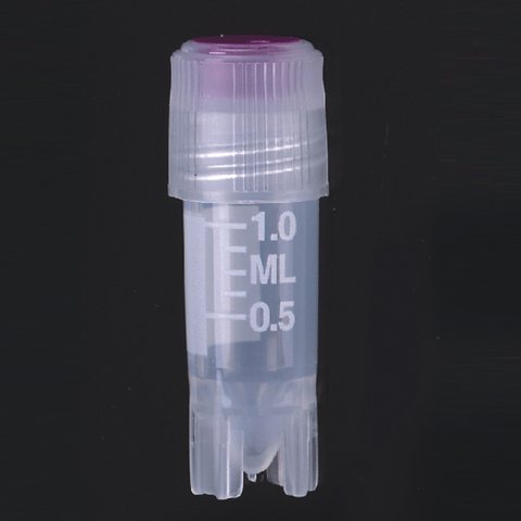 Cryo Vials, External Thread With Silicone Washer Seal, 1.2ml, Self-standing