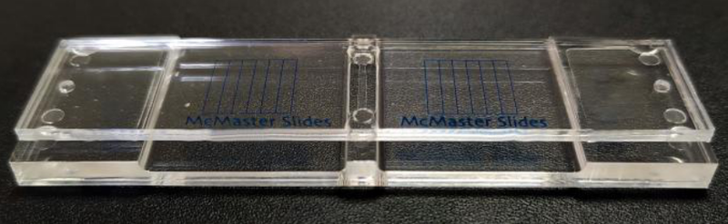 McMaster Counting Slides,2-Cell Acrylic material