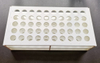 13mm*50well test tube rack ,white color 