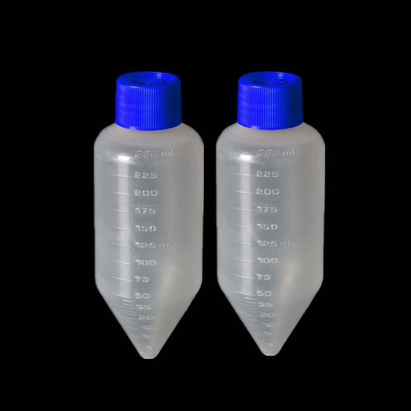 250ml and 500ml Conical Bottom Centrifuge Tubes with Screw Cap and Molded Graduation and Sterile