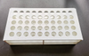 13mm*50well test tube rack ,white color 