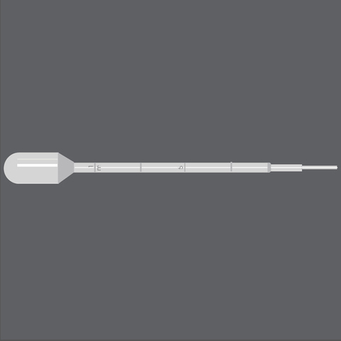 Transfer pipette, 3ml Capacity-Graduated to 1ml - Short Bulb